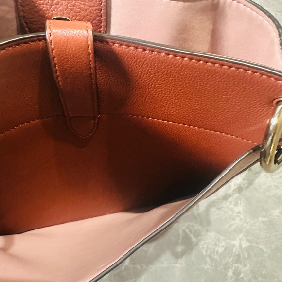 REBECCA MINKOFF “ISOBEL” Lock It Pebbled Leather Hobo Shoulder Handbag Purse - Picture 3 of 11